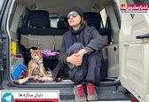 پیک نیک مینا ساداتی با سگ کوچولویش +عکس
