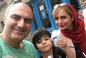 بازیگر سریال زیرخاکی رایان سرلک در کنار پدر و مادرش +عکس