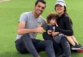 حال خوش زن سپهر حیدری در غروب ساحل !