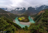 نمایی دیدنی از یک رودخانه در چین+عکس