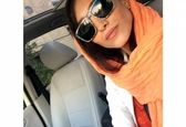 سلفی خاطره اسدی در ماشین لوکسش+عکس