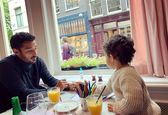 رضا قوچان نژاد و پسرش در یک رستوران لاکچری +عکس