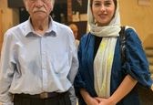  تینا پاکروان در کنار بازیگر پیشکسوت