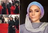 عکس بازیگران/ژست های نامزد قلابی علی انصاریان در جشنواره کن!