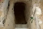 حفرغارتنهایی در حیاط خانه پس از دعوا با پدر ومادر+تصاویر