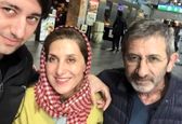 فاطمه معتمدآریا در کنار شوهر و پسرش نریمان +عکس