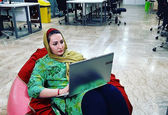 محل کار متفاوت گلاره جباری +عکس