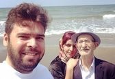 مرحوم احمد پورمخبر در کنار فرزندانش+عکس