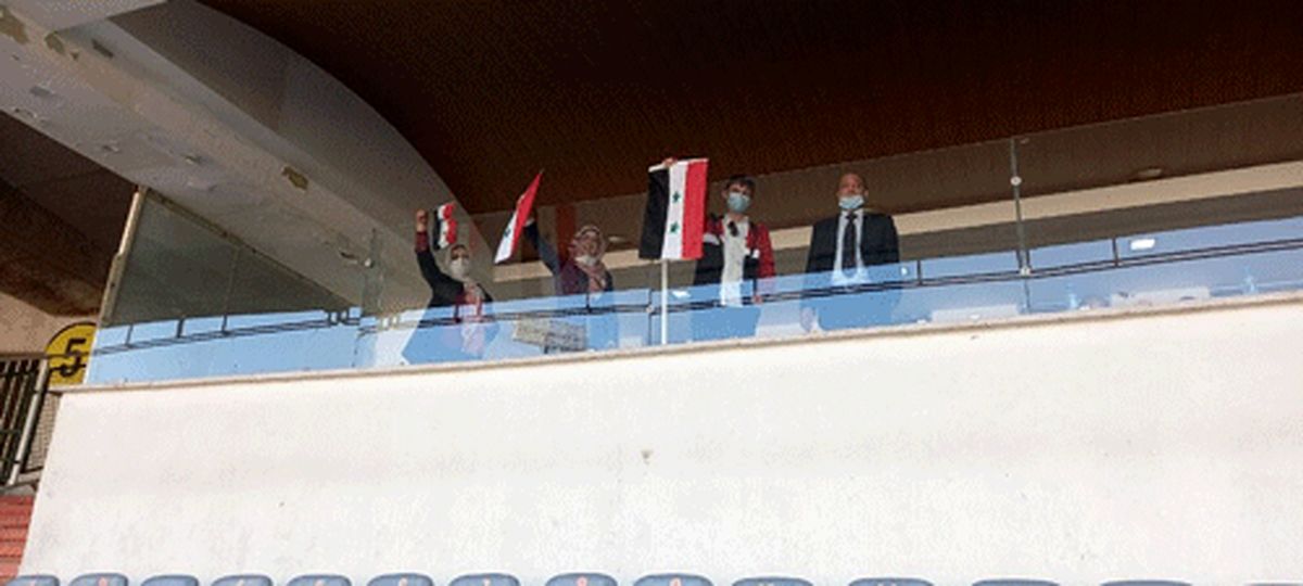 بانوان سوری در ورزشگاه آزادی