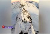 هیجان کوهنوردی در لبه پرتگاه !+ویدئو