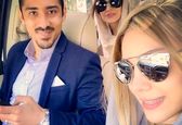 تصویر لو رفته از ساره بیات در ماشین لاکچری فوتبالیست معروف +عکس
