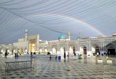رنگین‌کمان در حرم امام رضا (ع)+عکس 