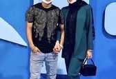 تیپ خفن مهدی قایدی در کنار همسرش+عکس