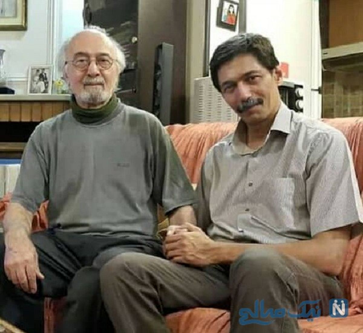  پرویز پورحسینی درکنار پسر و نوه هایش+عکس