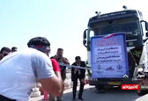 ویدئویی مهیج از کشیدن کامیون با دندان توسط خواهر و برادر اهوازی! +فیلم