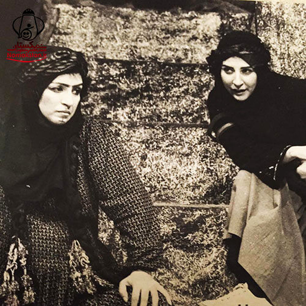 عکس جالب از جوانی مرجانه گلچین و خواهرش 