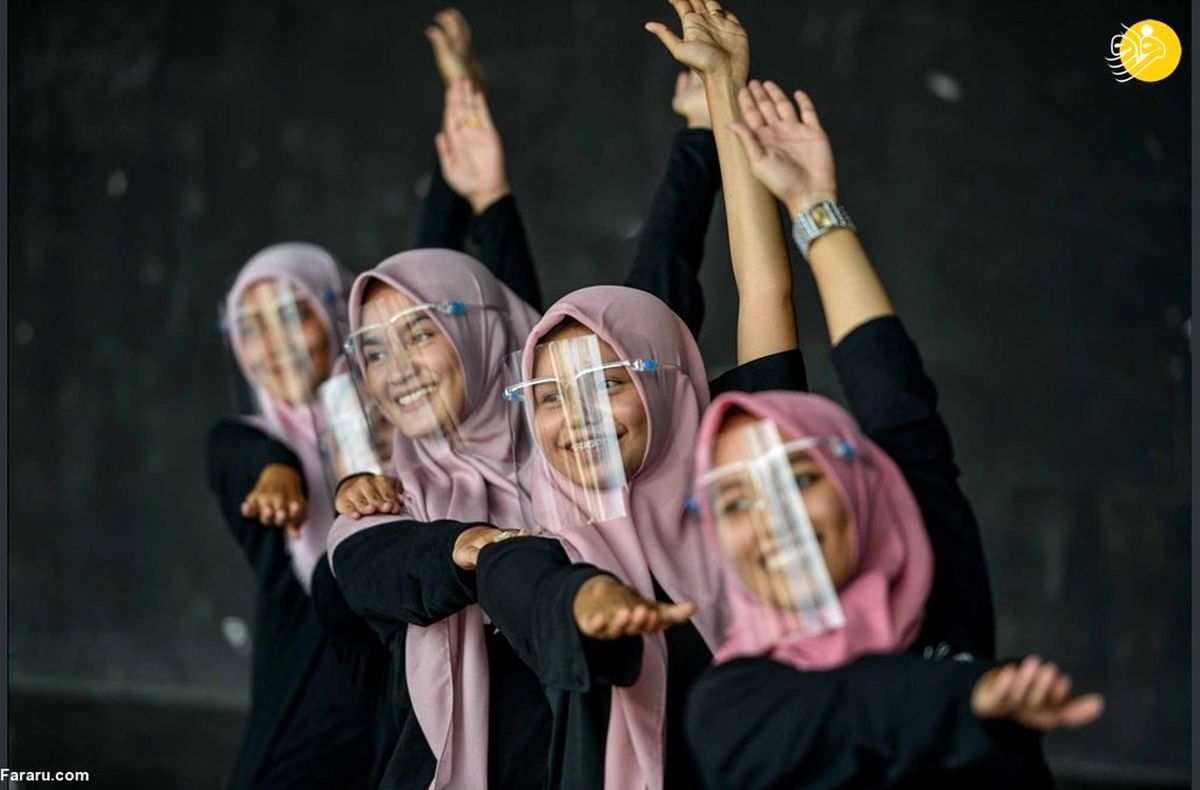 حرکات ناموزون دختران در اندونزی جنجالی شد +عکس