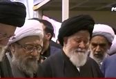 گریه علم‌الهدی حین نماز خواندن بر پیکر دامادش + فیلم