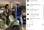 موتور سواری سحر قریشی جنجالی شد +عکس
