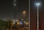 برج میلاد به رنگ پرچم ایران درآمد +عکس
