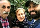 سلفی نیما رئیسی با پدر و مادرش +عکس