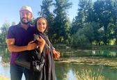 تصویر عاشقانه پسر و عروس فاطمه گودرزی +عکس