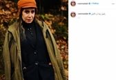 نسیم ادبی با کلاه و کت آمریکایی +عکس