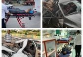 تصادف زنجیره‌ای با ۳فوتی در جاده قم - تهران+عکس 