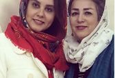 همسر و دختر اکبر عبدی در یک قاب