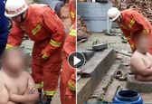 اینبار شکم بزرگ، مرد چاق  را نجات داد +تصاویر