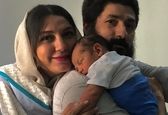 اولین عکس حدیث میرامینی و همسرش با فرزندشان+عکس