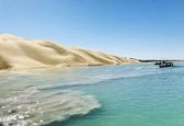 عکس شگفت انگیز از تلاقی کویر و دریا در چابهار 