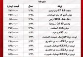 قیمت خودروهای چینی  در بازار +جدول 