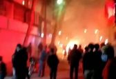 جشن آتش‌بازی عجیب در غرب تهران +فیلم