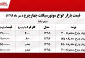 قیمت موتوسیکلت‌های چهارچرخ در بازار
