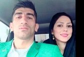استایل اتمی زن علیرضا بیرانوند با این نما 