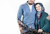 عکس مادر و پسری افسر اسدی