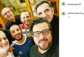 دورهمی آقای بازیگر بدون حتی یک ماسک! +عکس