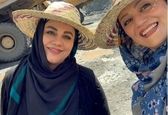 کلاه ست شبنم مقدمی و کارگردان +عکس 