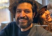عکس متفاوت اشکان خطیبی و همسرش