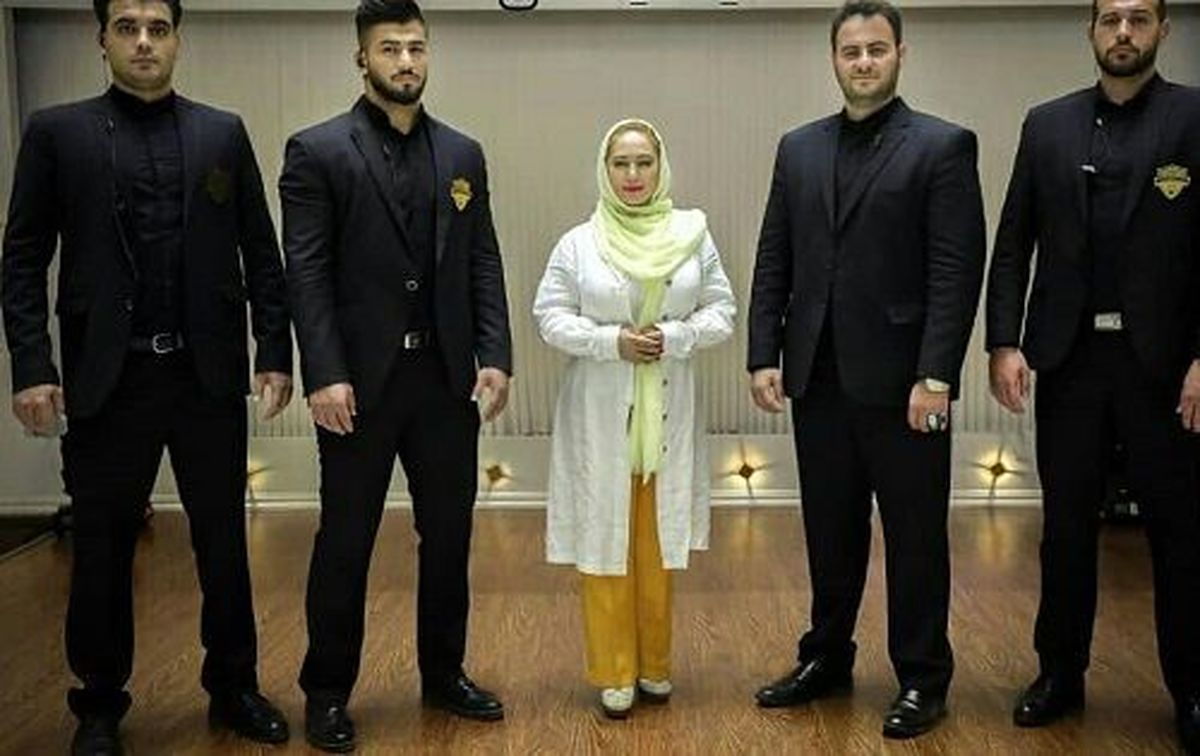 الهام حمیدی و بادیگاردهای یغورش! + عکس 