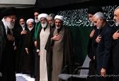 آخرین حضور حاج قاسم در عزاداری بیت رهبری  +عکس