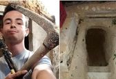نوجوانی که پس از مشاجره با پدر و مادرش در غار زندگی می کند!+فیلم