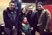 آقای مجری و همسرش در مراسم چهلم پدرش+عکس 