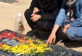 تیپ جدید حمیرا ریاضی سر مزار پدرش +عکس